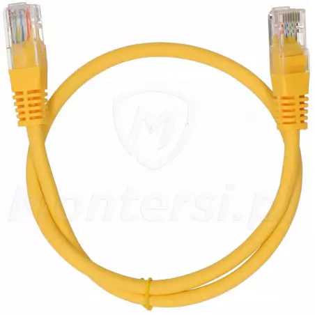 Patchcord UTP 5e o długości 0.5 m