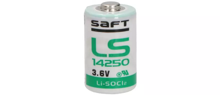 SAFT LS 14250 - Bateria 1/2 AA, 3.6V, 1.2 Ah