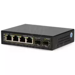 SFG64 - 6-portowy switch, 4x PoE at/af GE, 2x UPLINK SFP