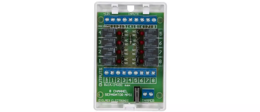 MPS1 - 8-kanałowy separator przekaźnikowy