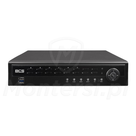 Front rejestratora IP BCS-U-NVR0162-A-4K-8P(6TB)