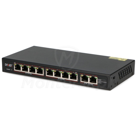 Switch PoE PIX-POE8AT-2FE-90W